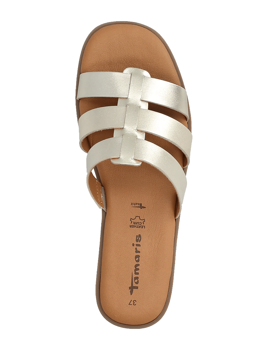 Tamaris - Women Slides - gladiatorsandaler - light gold metallic - 3