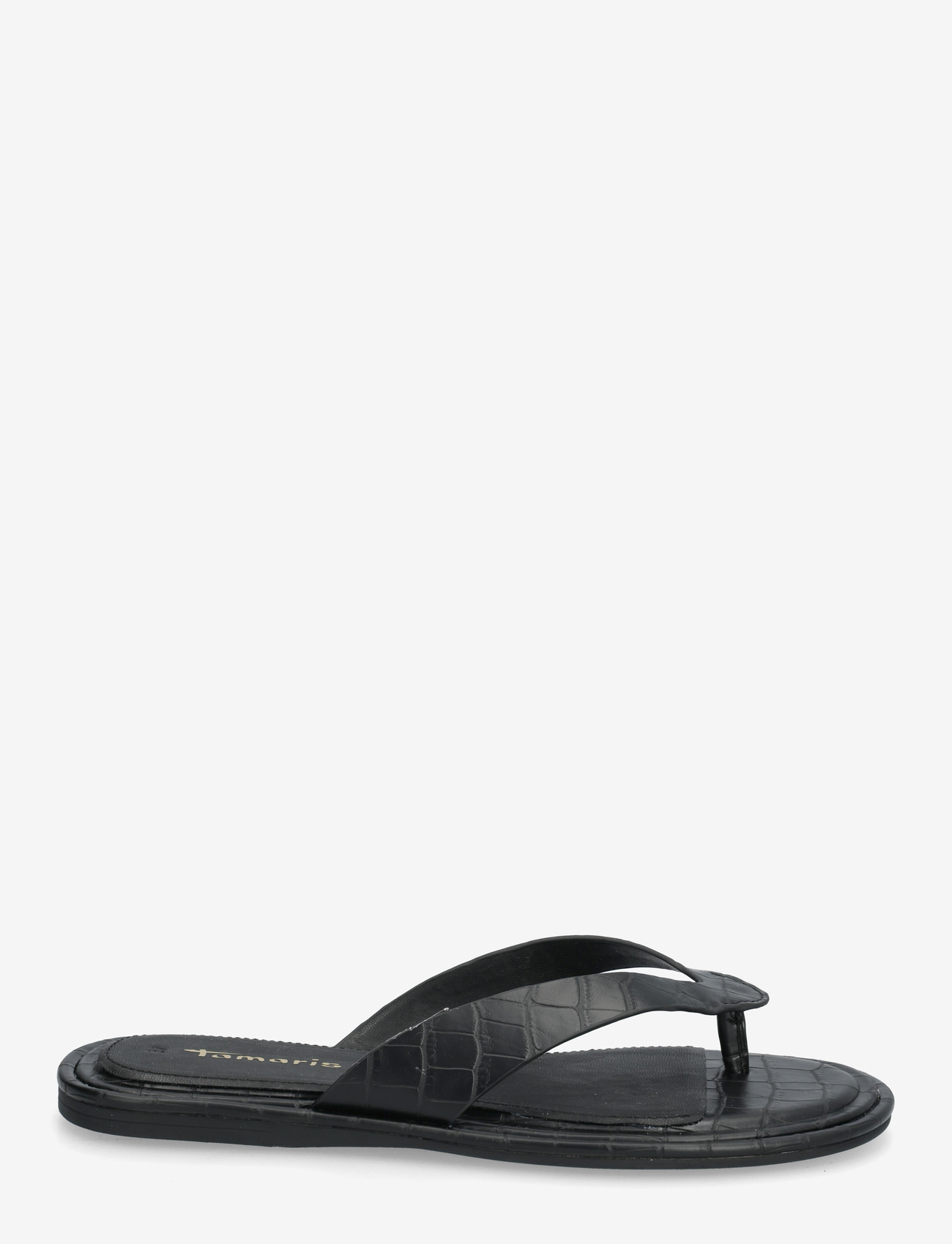 Tamaris - Women Slides - flade sandaler - black croco - 1