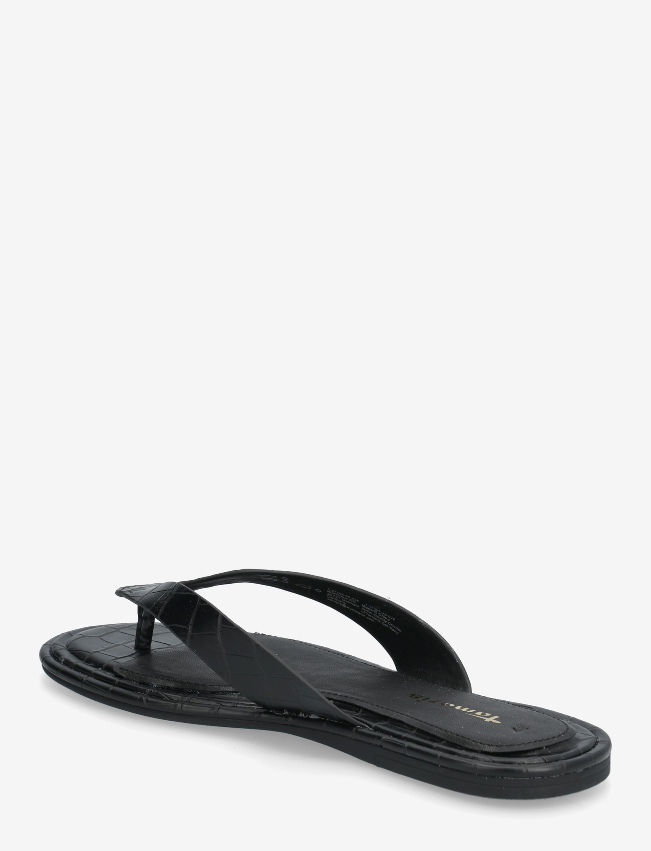 Tamaris - Women Slides - flade sandaler - black croco - 2