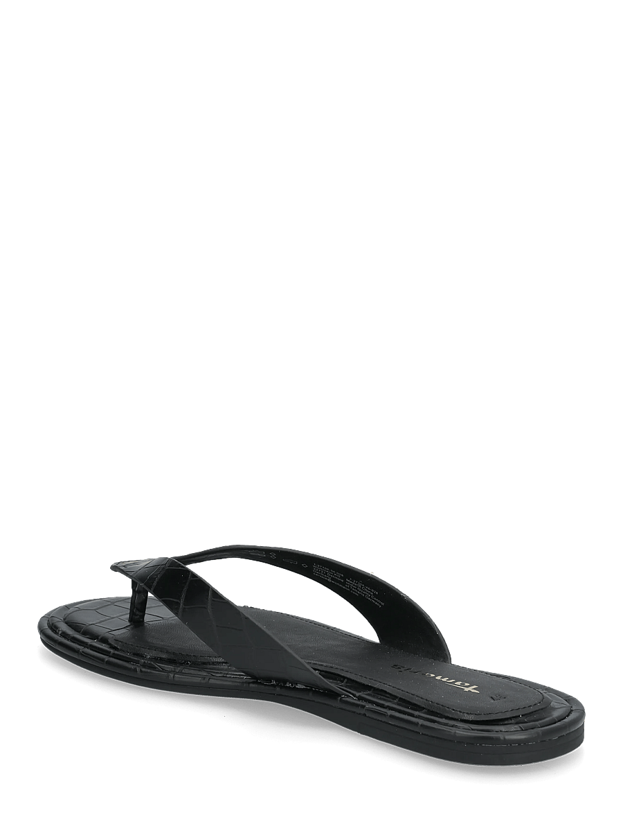 Tamaris - Women Slides - flat sandals - black croco - 2