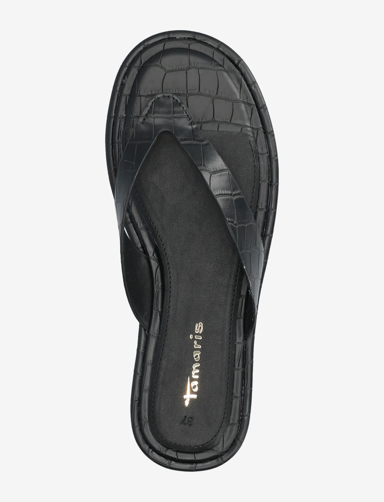 Tamaris - Women Slides - flade sandaler - black croco - 3