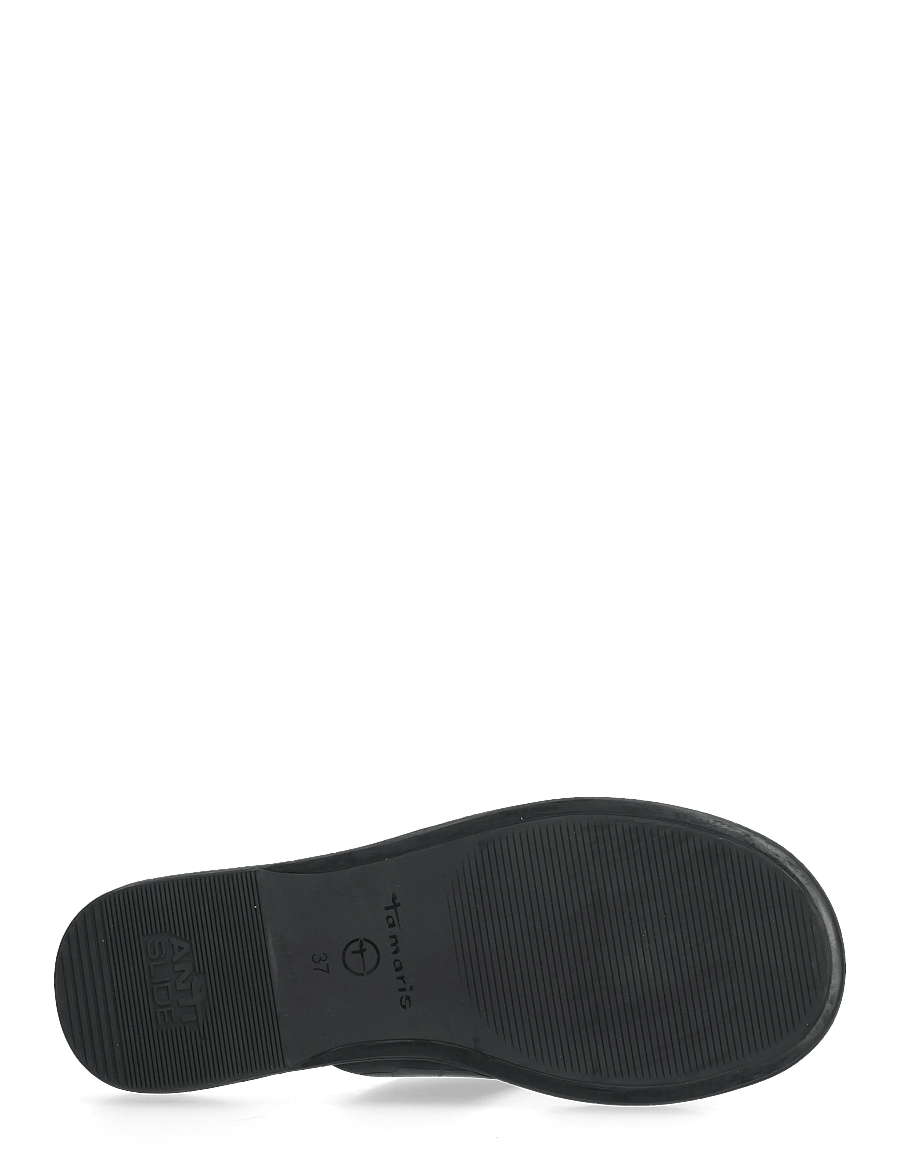 Tamaris - Women Slides - flat sandals - black croco - 4