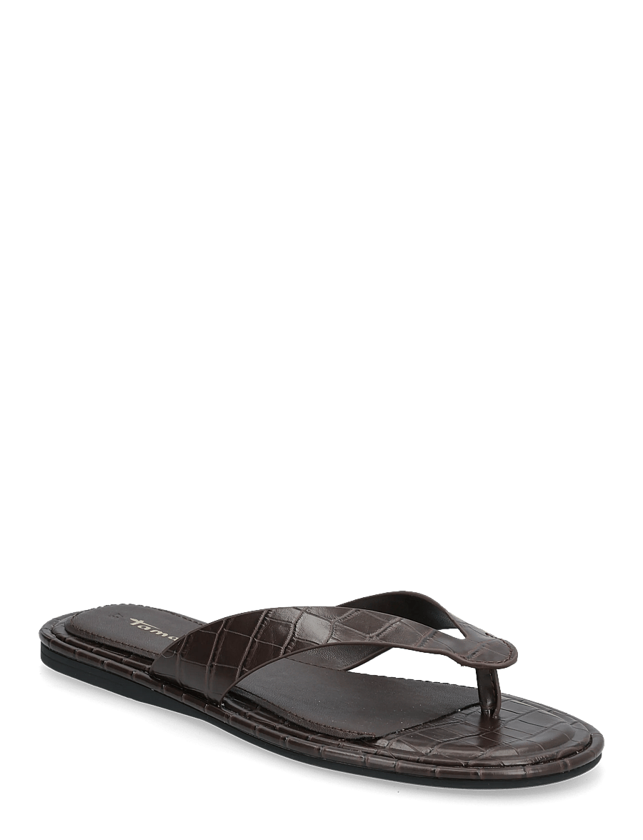 Tamaris - Women Slides - flade sandaler - mocca croco - 0