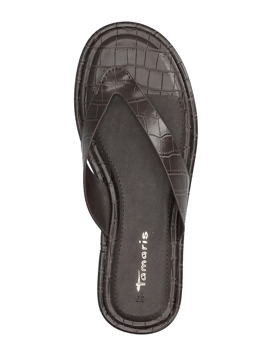 Tamaris - Women Slides - flade sandaler - mocca croco - 3