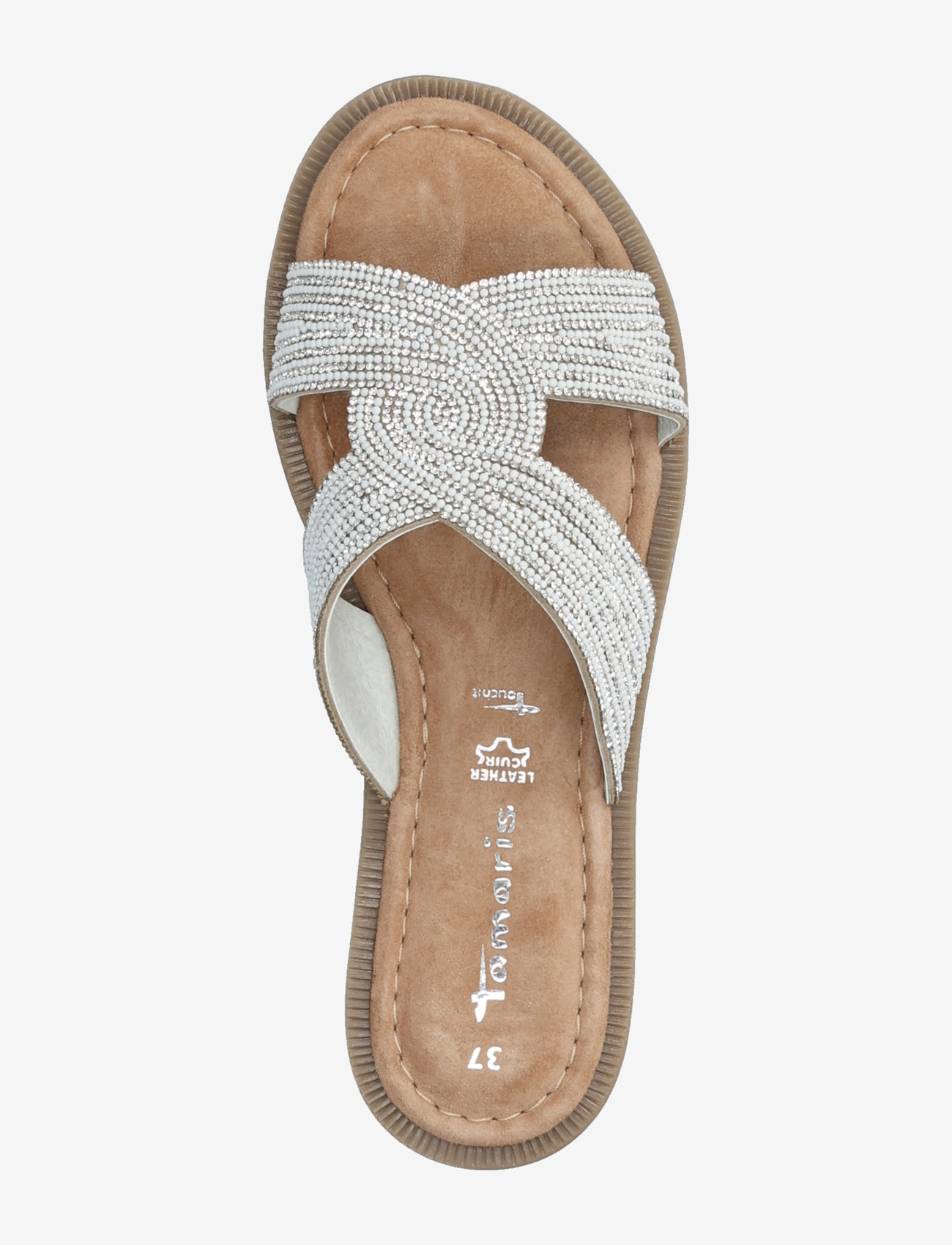 Tamaris - Women Slides - platte sandalen - silver glam - 3