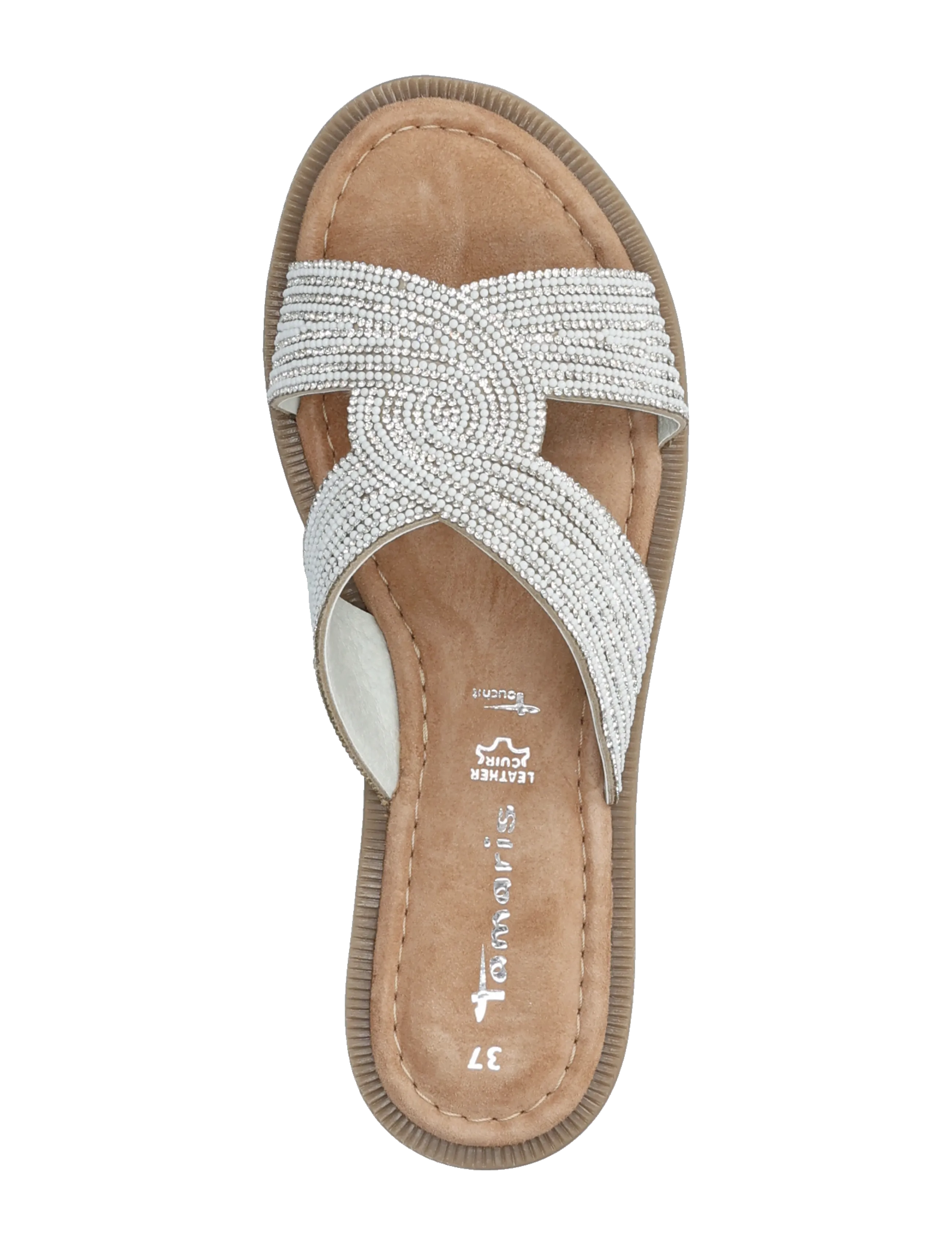 Tamaris - Women Slides - flache sandalen - silver glam - 3