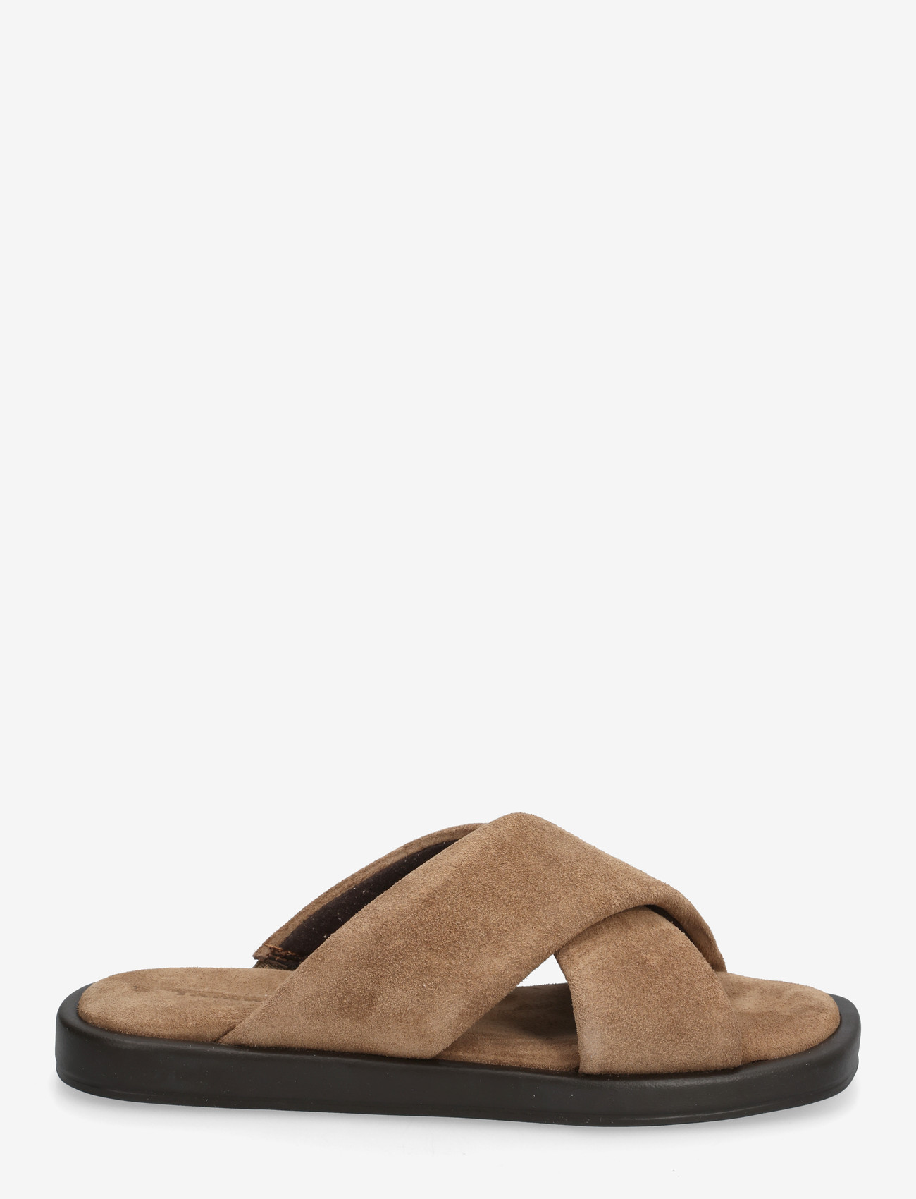 Tamaris - Women Slides - platte sandalen - brown suede - 1
