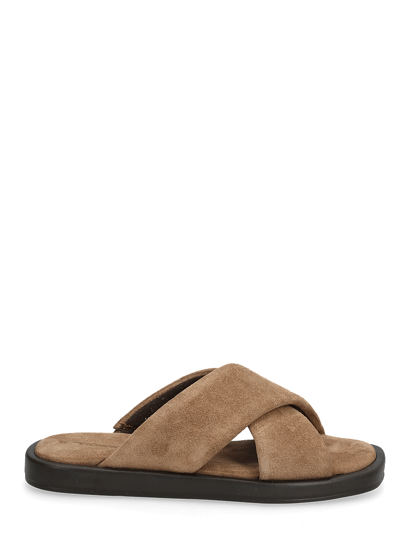 Tamaris - Women Slides - platte sandalen - brown suede - 1