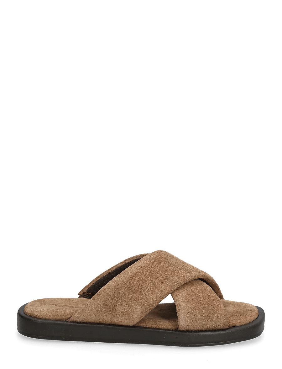 Tamaris - Women Slides - flache sandalen - brown suede - 1