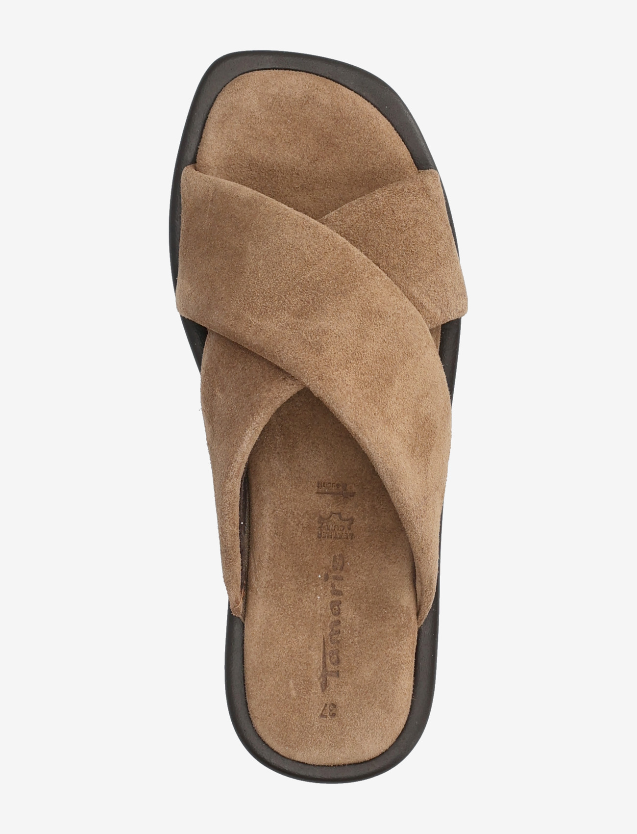 Tamaris - Women Slides - platte sandalen - brown suede - 3