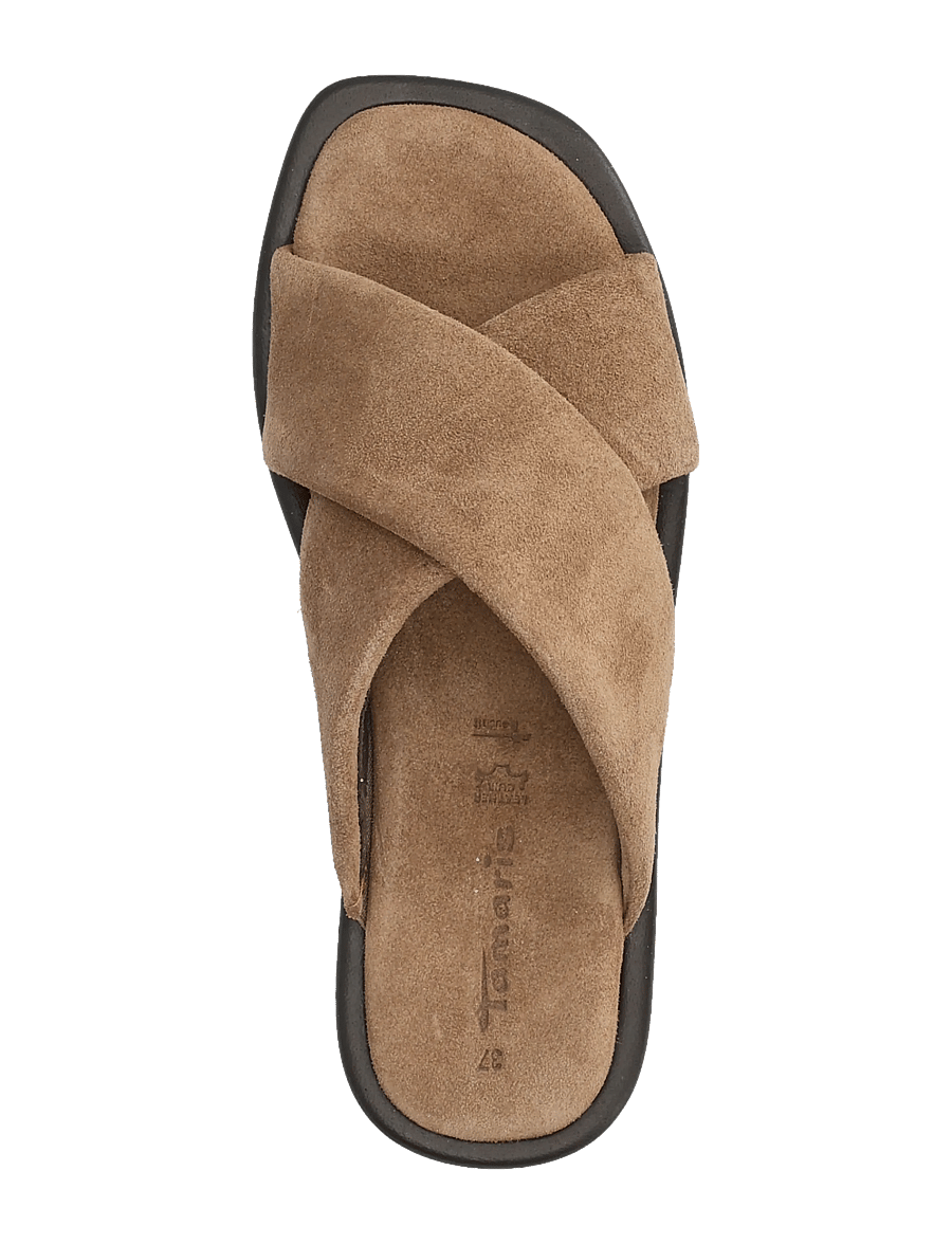 Tamaris - Women Slides - flache sandalen - brown suede - 3