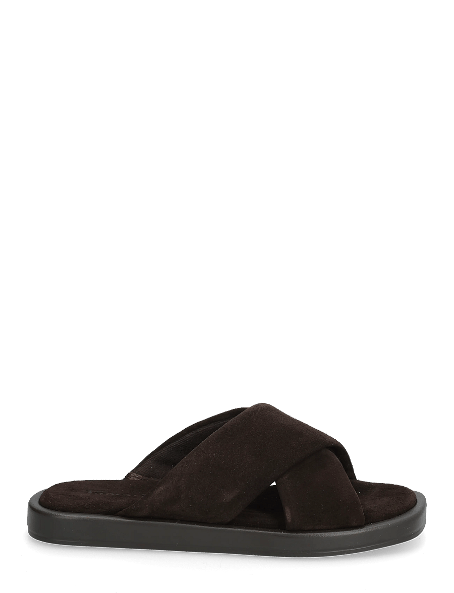 Tamaris - Women Slides - flate sandaler - mocca suede - 1