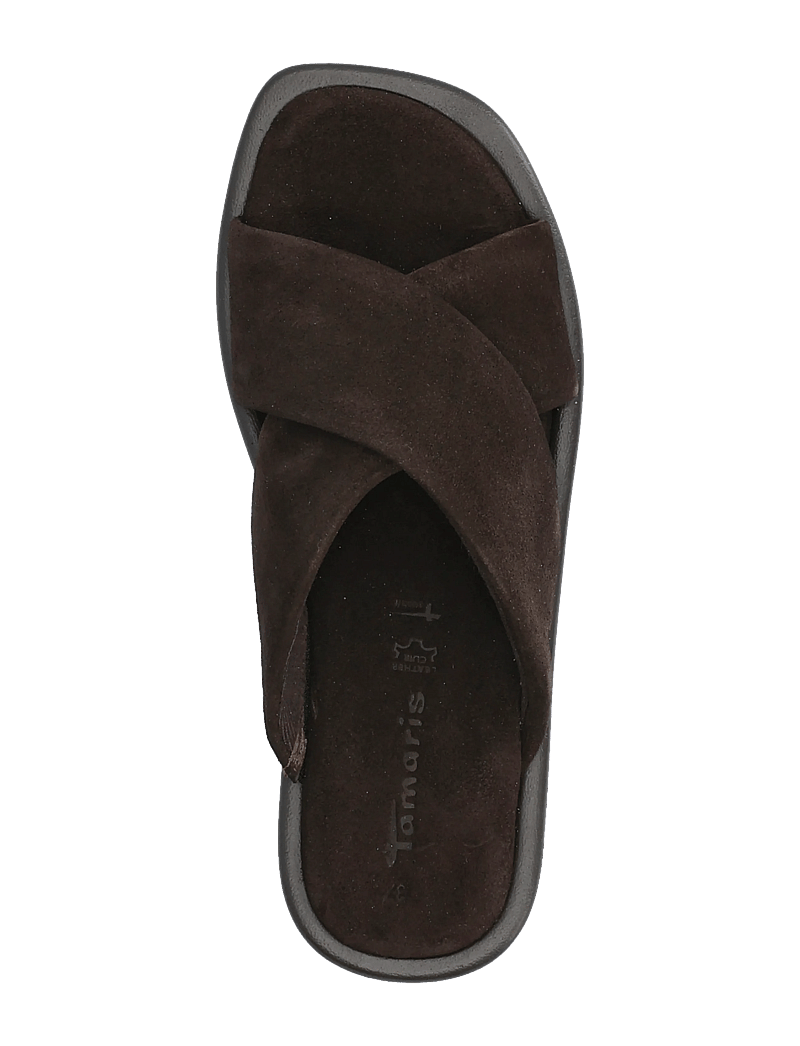 Tamaris - Women Slides - platte sandalen - mocca suede - 3