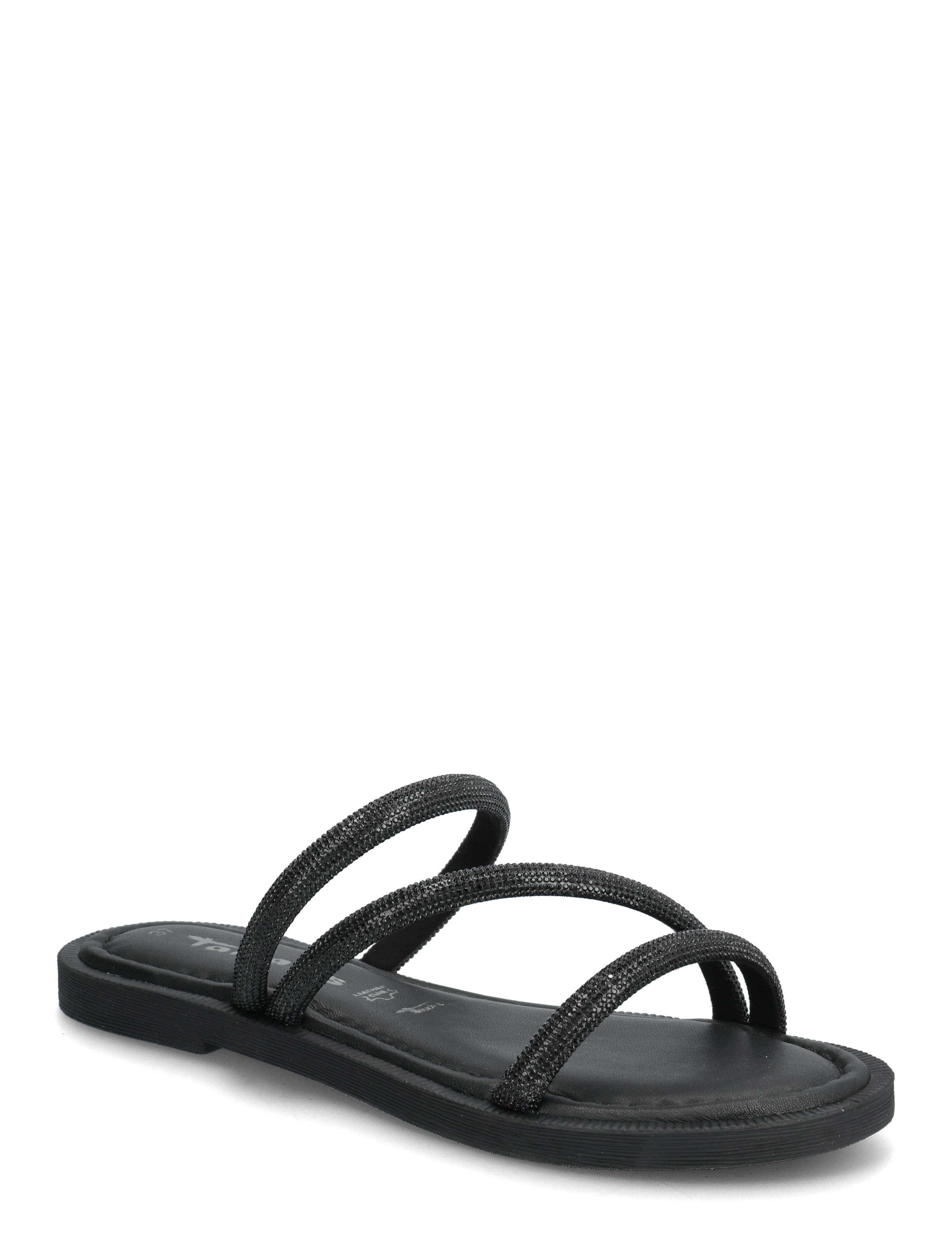 Tamaris Women Slides, 38, Black, Sandaler > Flade Sandals, Dame