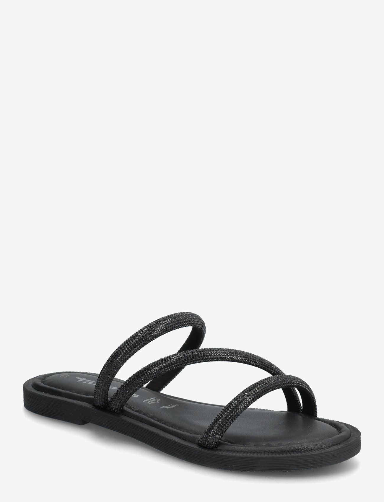 Tamaris - Women Slides - flade sandaler - black glam - 0