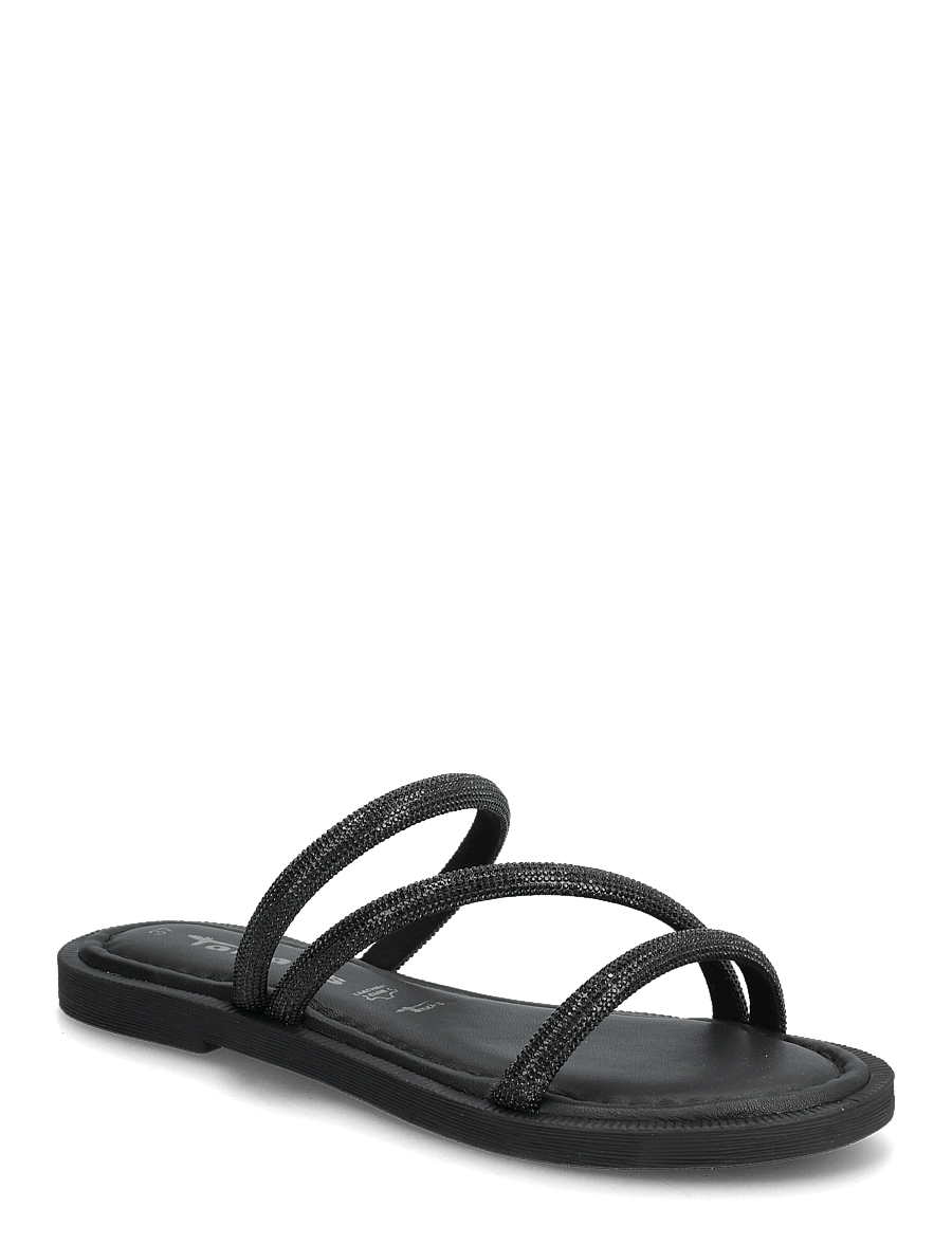 Tamaris - Women Slides - platta sandaler - black glam - 0