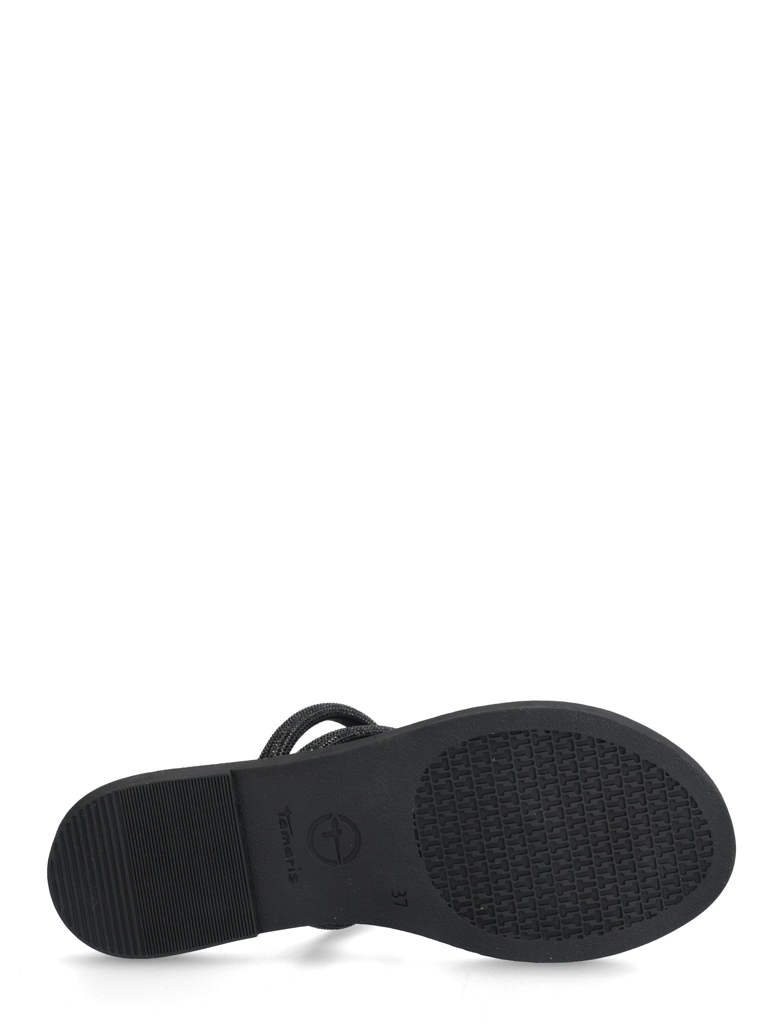 Tamaris - Women Slides - lygiapadės basutės - black glam - 4