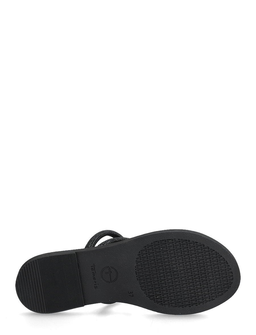 Tamaris - Women Slides - platta sandaler - black glam - 4