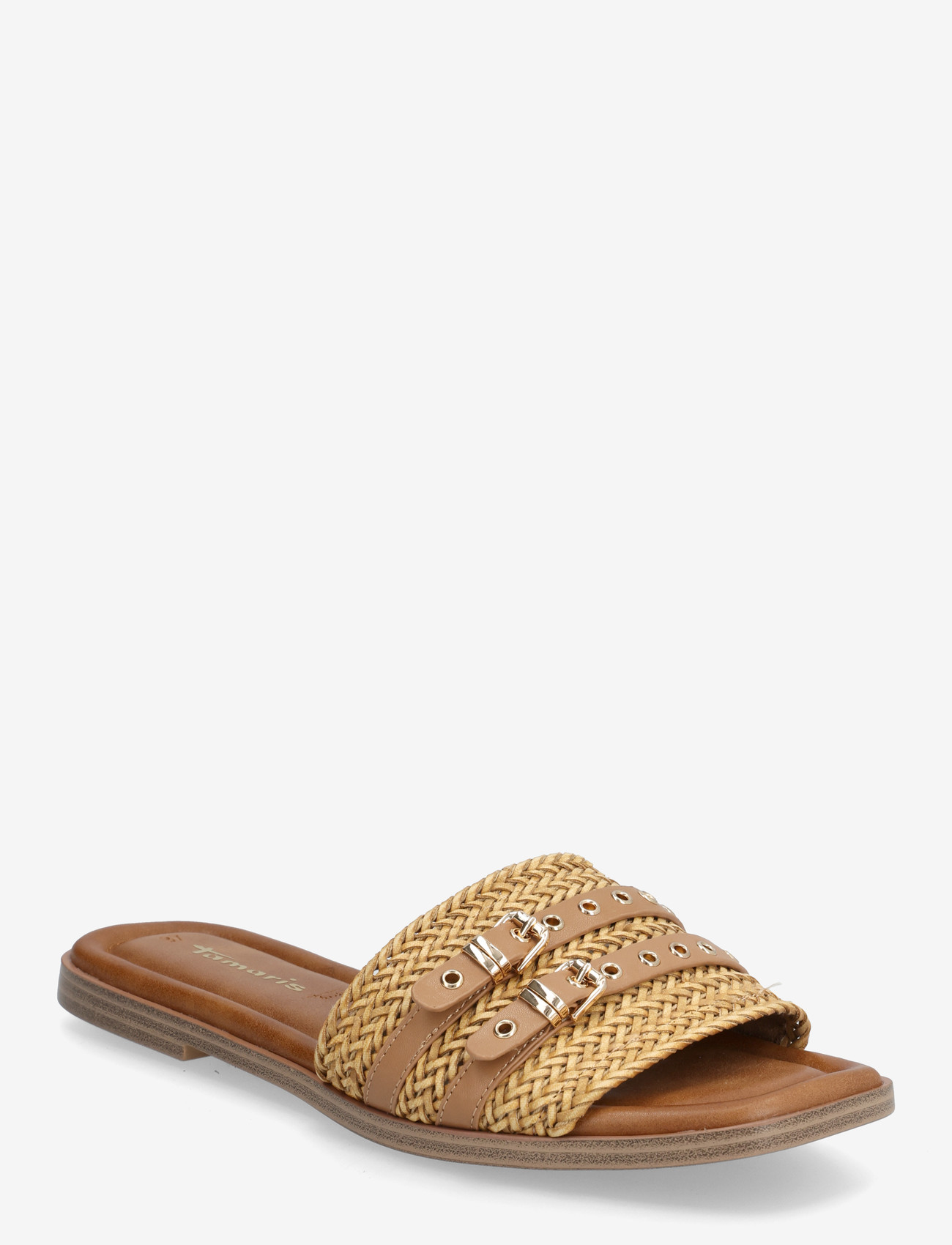 Tamaris - Women Slides - flade mules - camel - 1