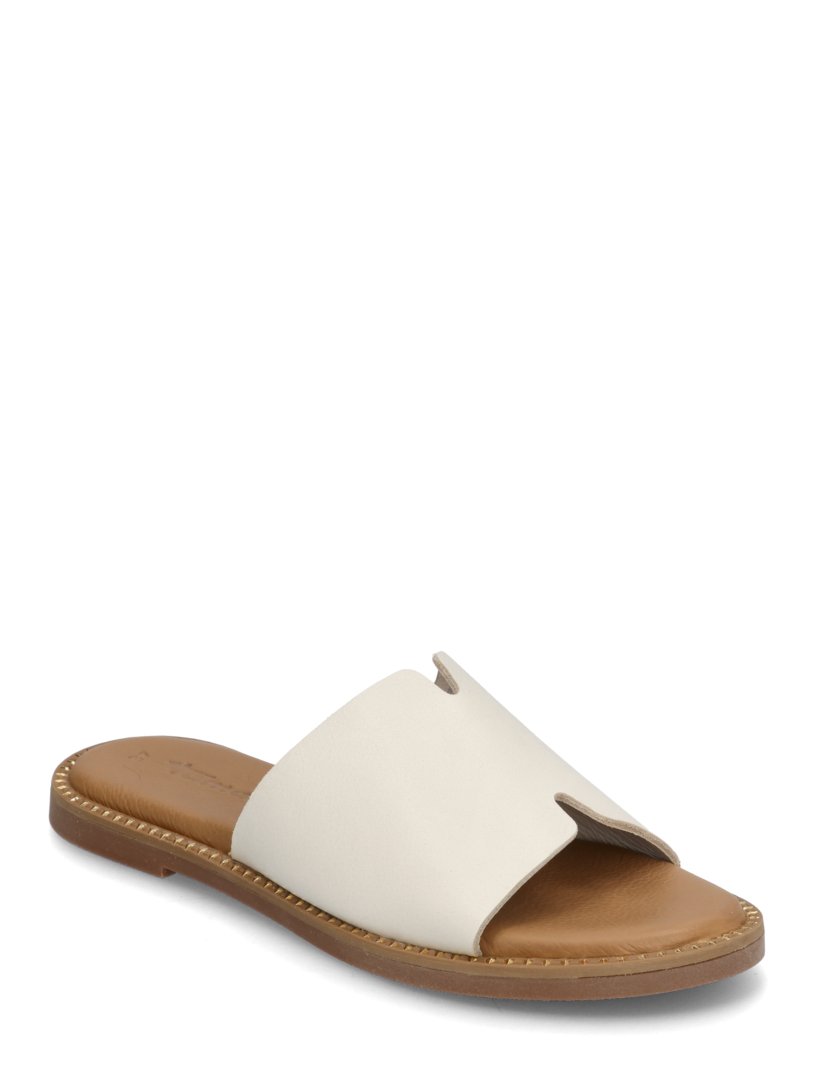Tamaris Women Slides, Kvinder, Flade Slide Sandaler, Hvid, Str: 37