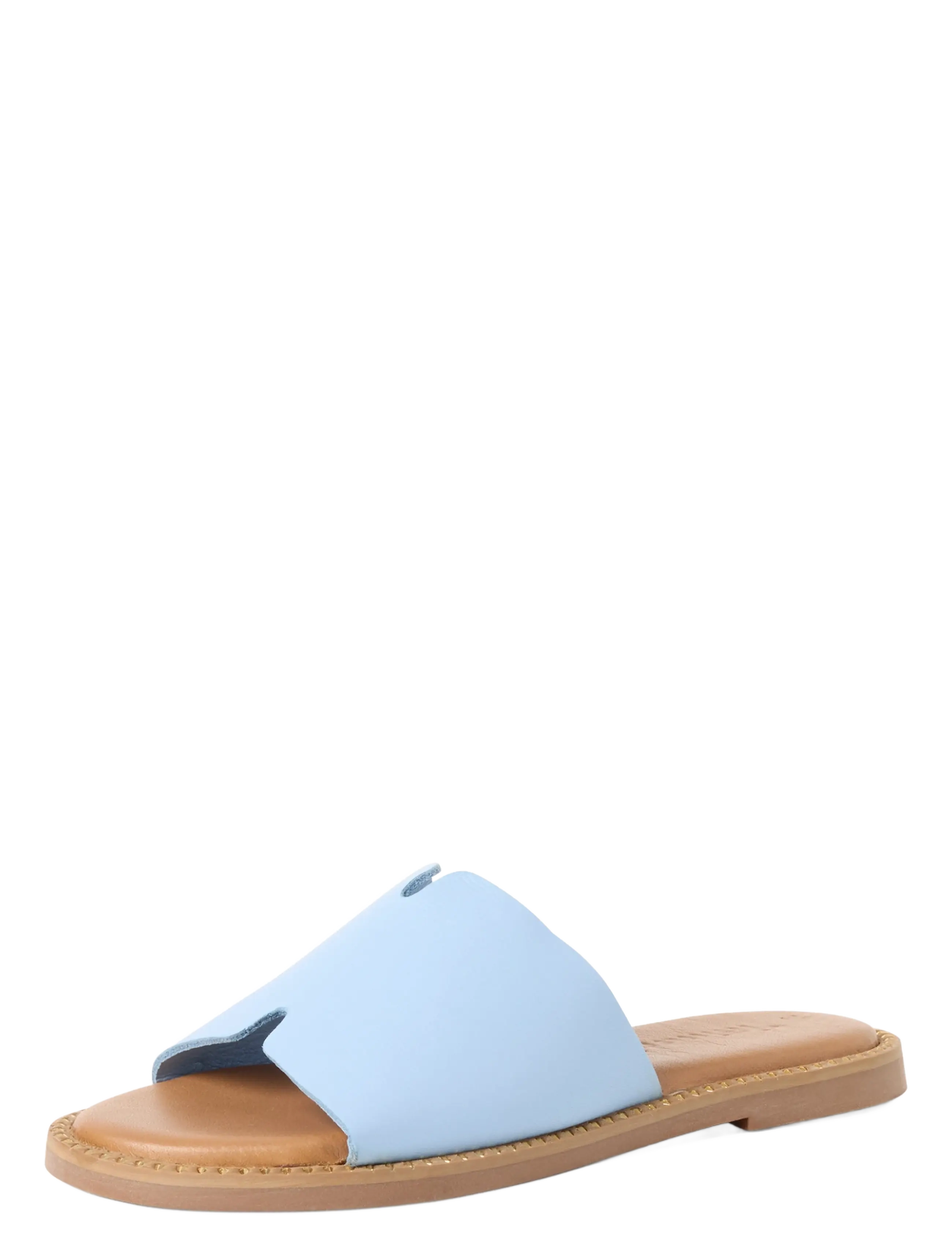 Tamaris Women Slides, Kvinder, Flade Slide Sandaler, Blå, Str: 38