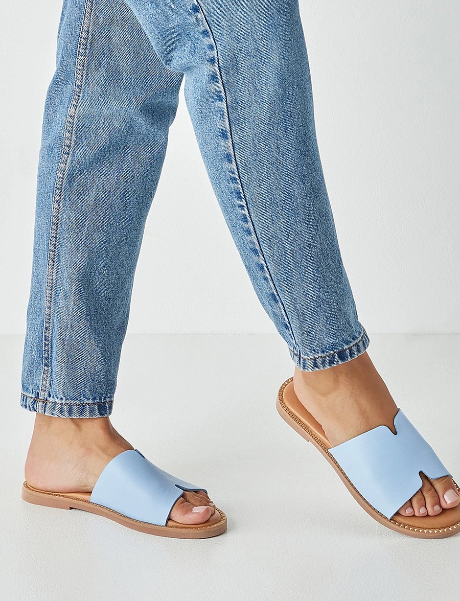 Tamaris - Women Slides - platta sandaler - light blue - 5