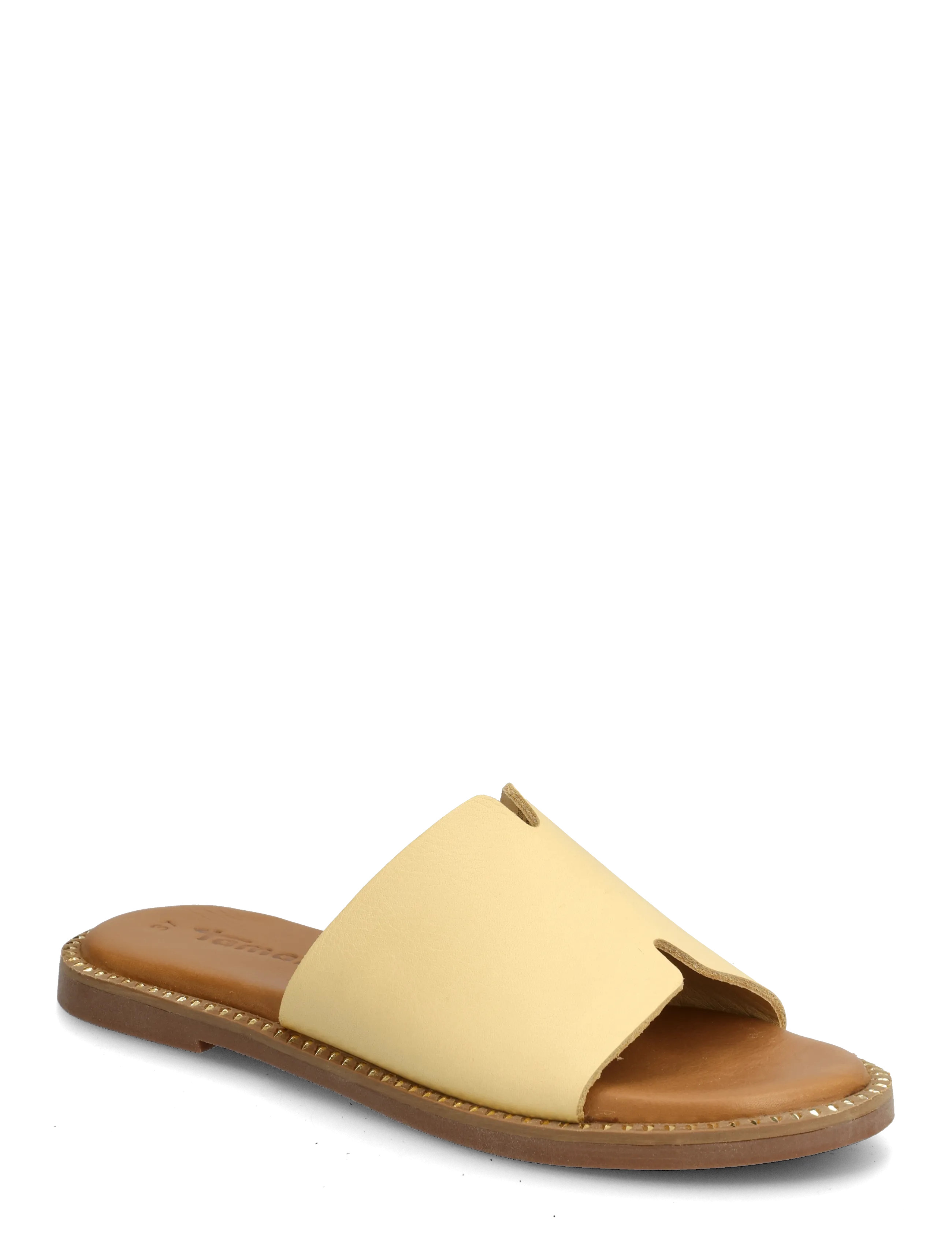 Tamaris Women Slides, Kvinder, Flade Slide Sandaler, Gul, Str: 42
