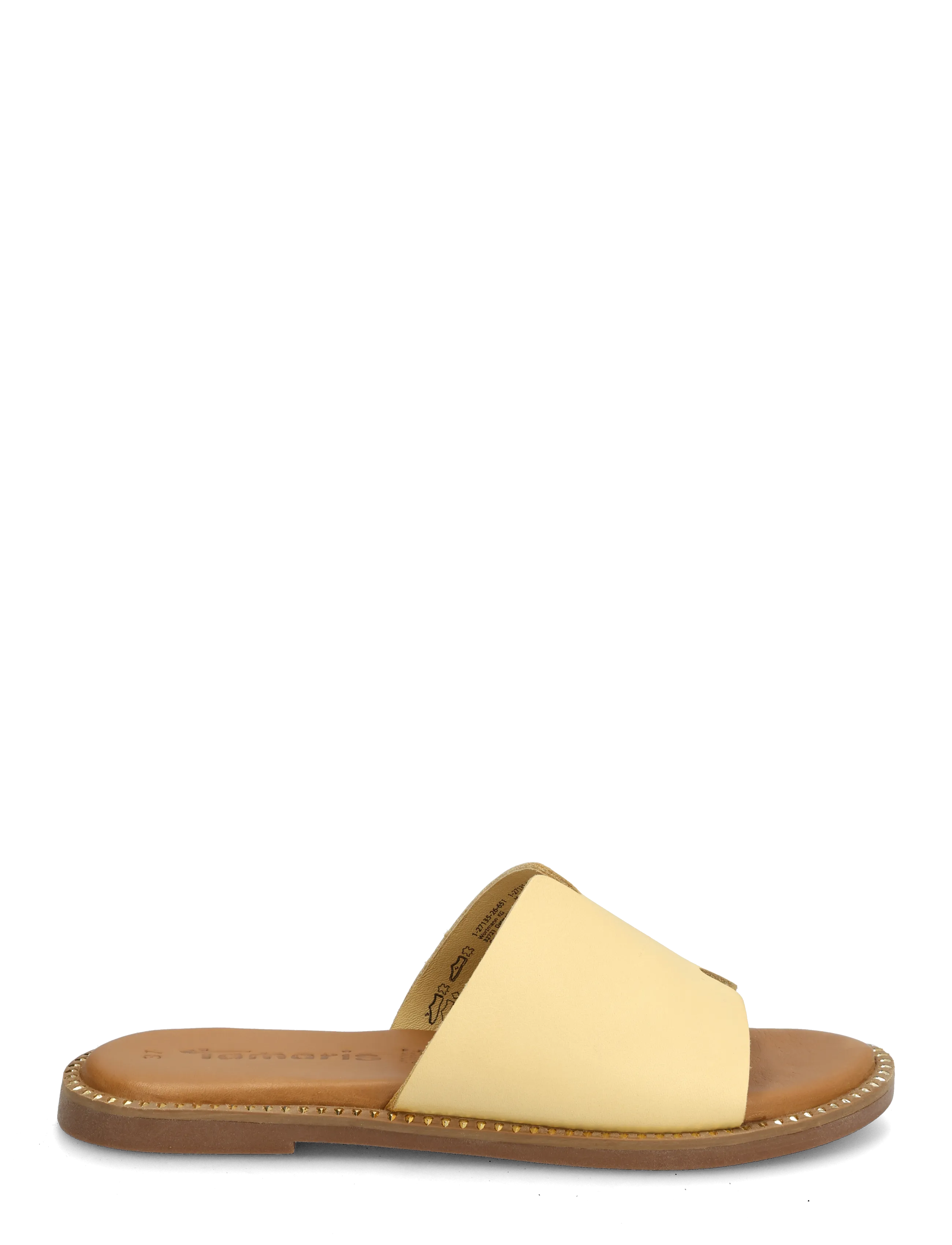 Tamaris - Women Slides - flache sandalen - soft lemon - 1