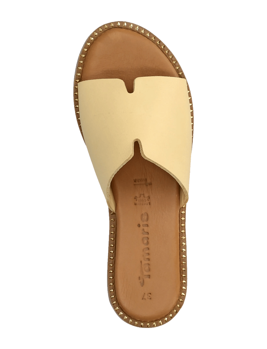 Tamaris - Women Slides - flache sandalen - soft lemon - 3