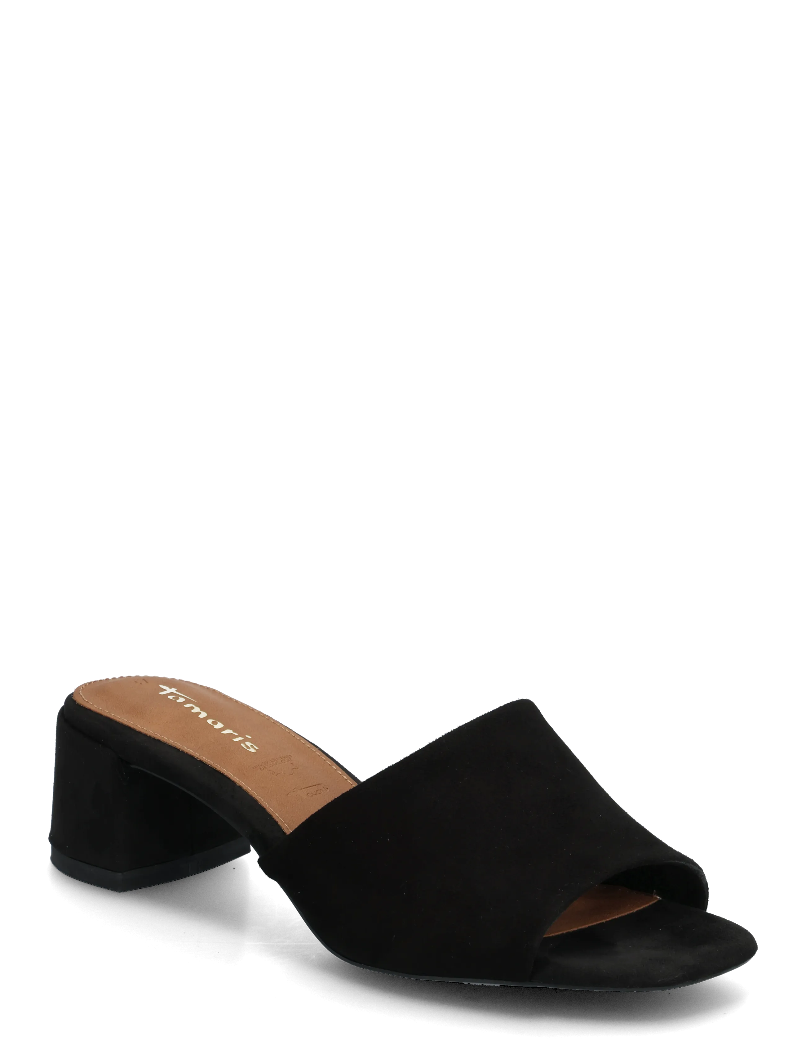 Tamaris Women Slides - Sandalen - BLACK SUEDE / black