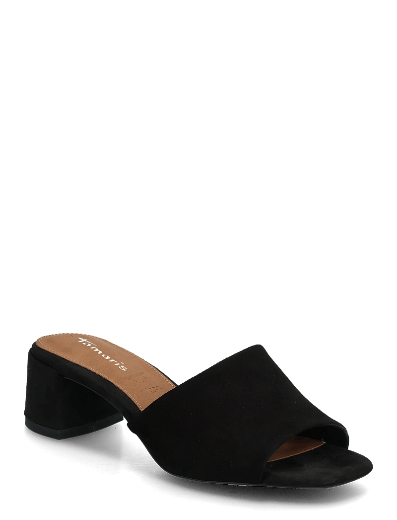 Tamaris - Women Slides - konfirmationstøj - black suede - 0