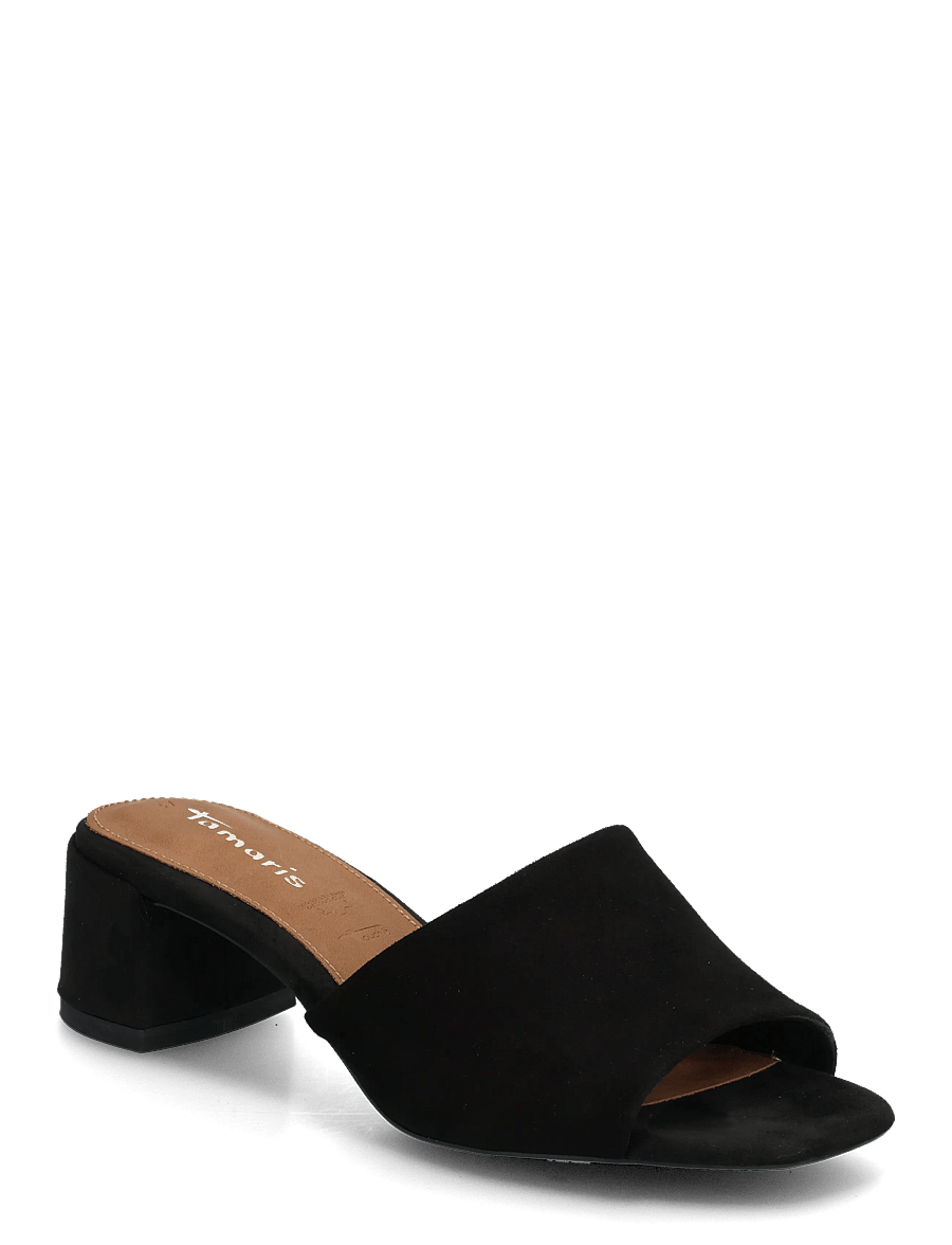 Tamaris - Women Slides - konfirmation - black suede - 0