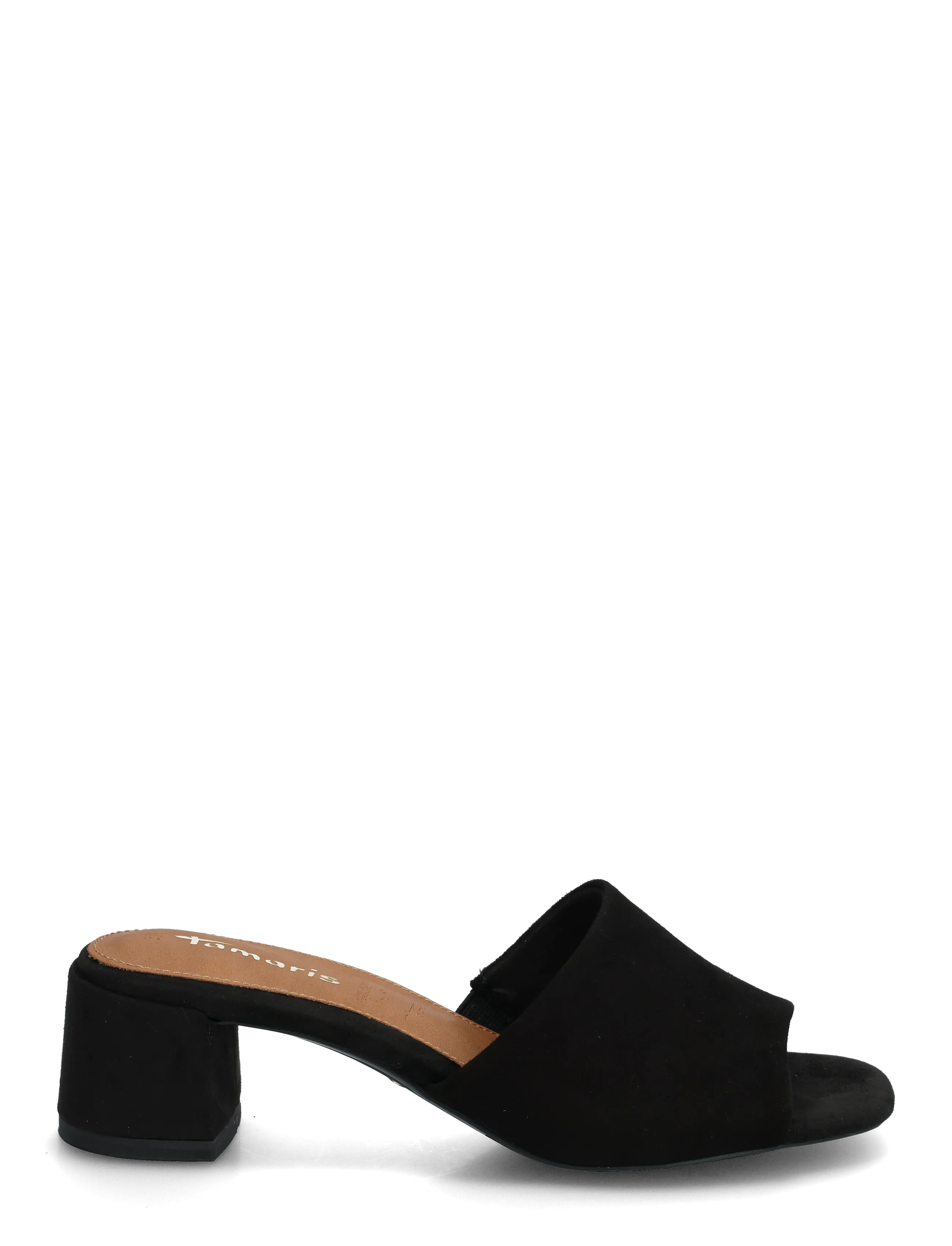 Tamaris - Women Slides - mules med hæle - black suede - 1