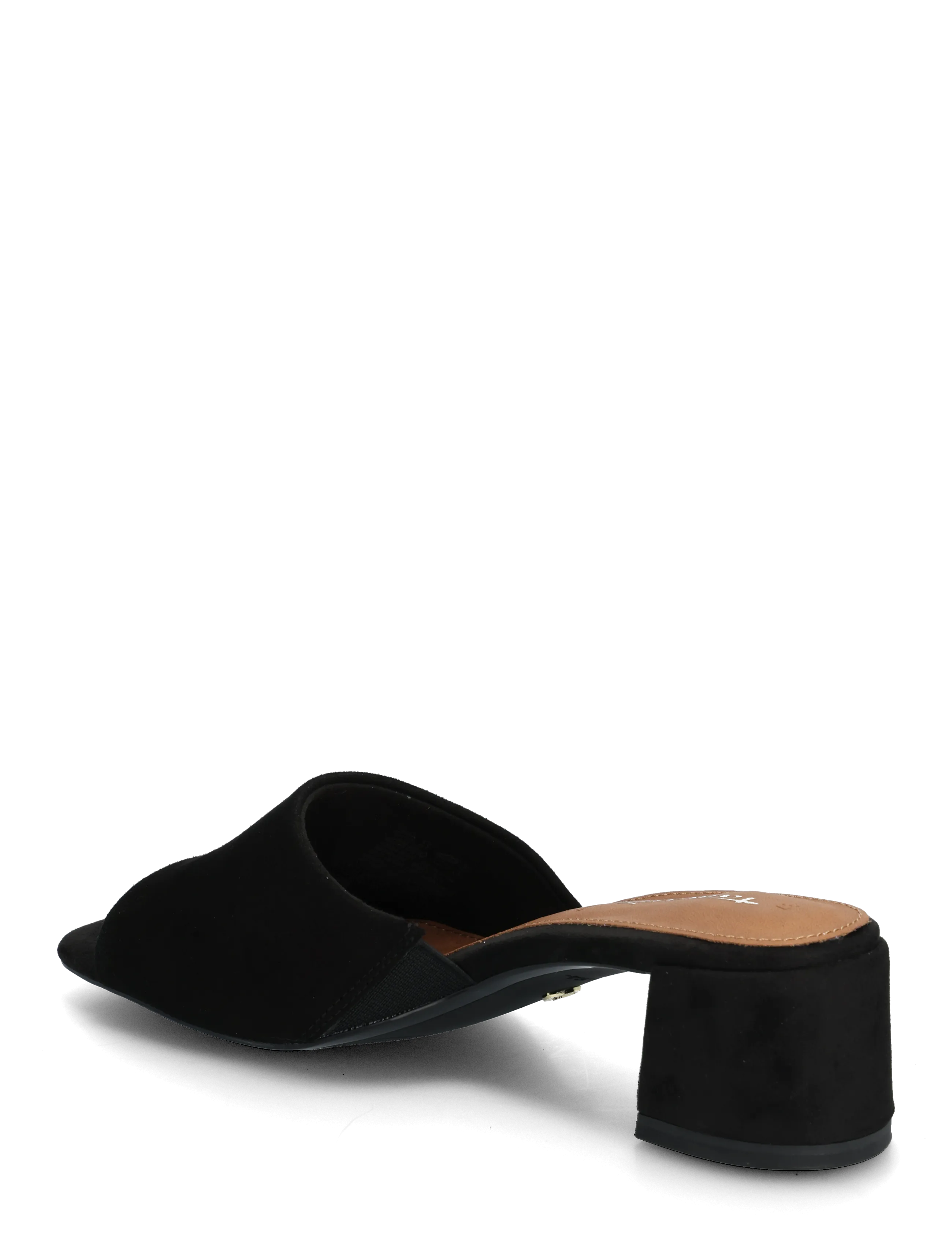 Tamaris - Women Slides - mules med hæle - black suede - 2
