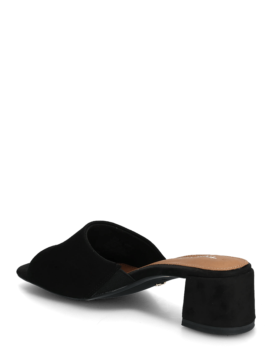 Tamaris - Women Slides - konfirmation - black suede - 2