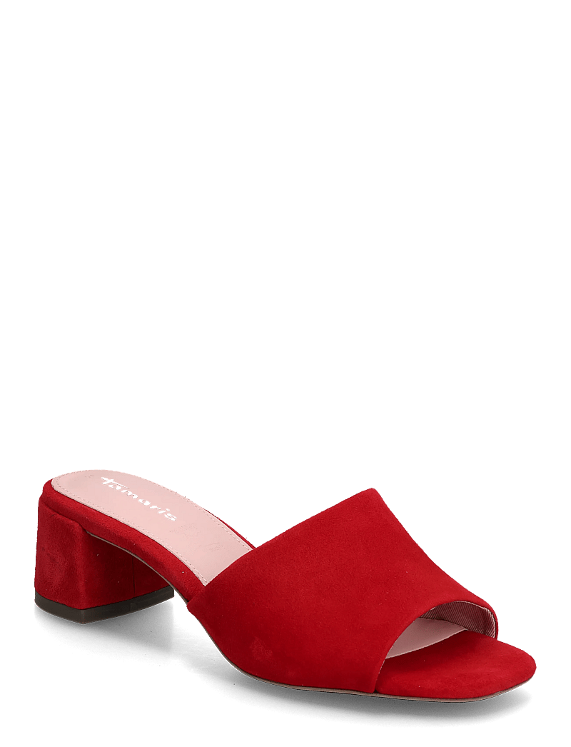 Tamaris - Women Slides - konfirmatsioon - red suede - 0