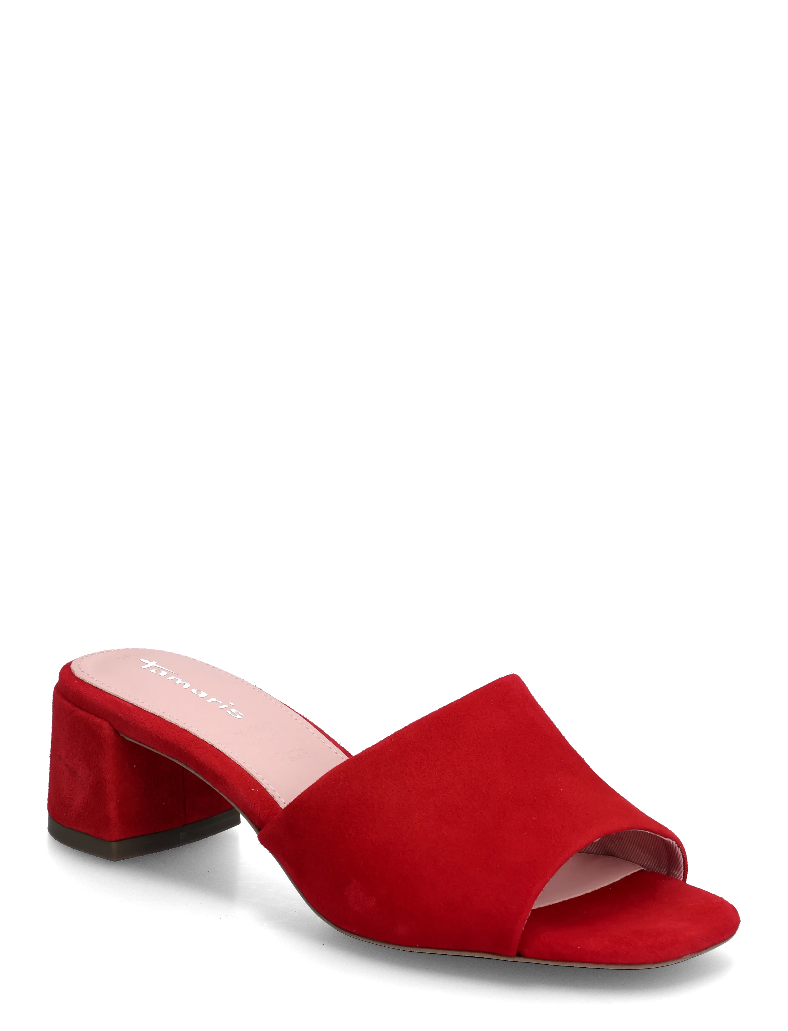 Tamaris - Women Slides - confirmation - red suede - 0