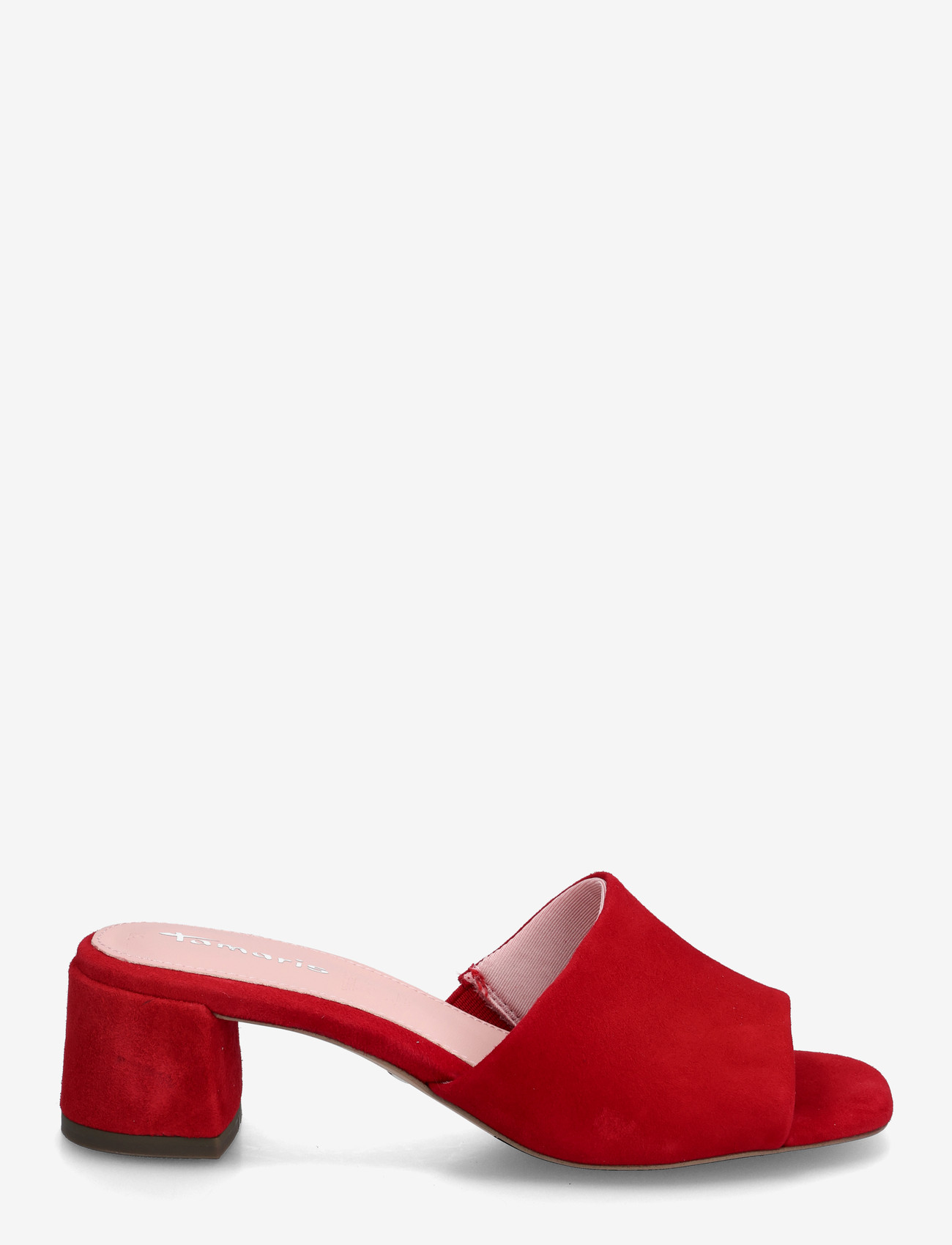 Tamaris - Women Slides - konfirmatsioon - red suede - 1