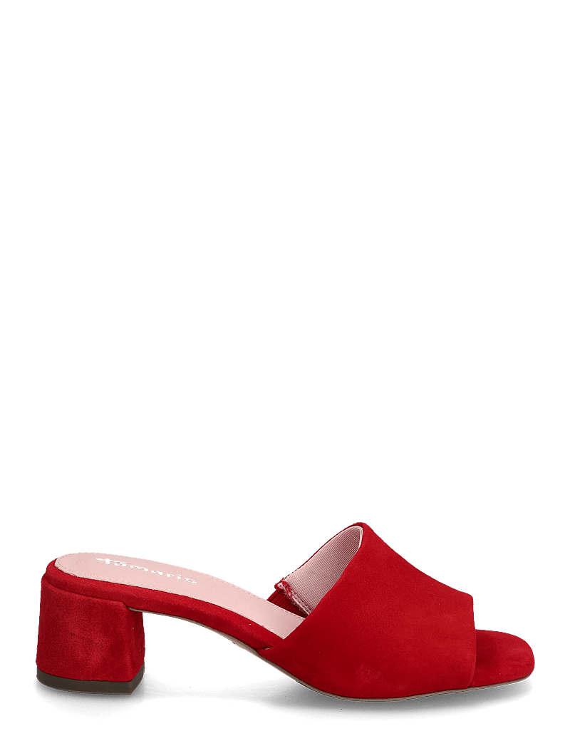 Tamaris - Women Slides - konfirmatsioon - red suede - 1