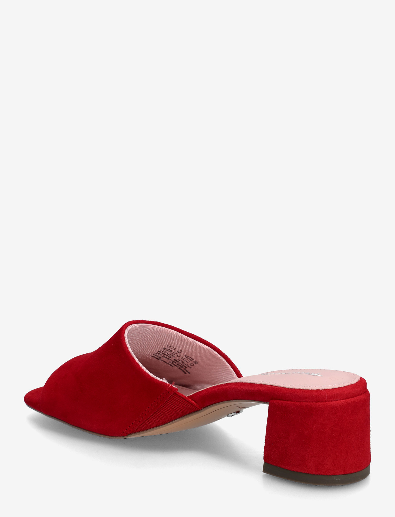 Tamaris - Women Slides - konfirmatsioon - red suede - 2