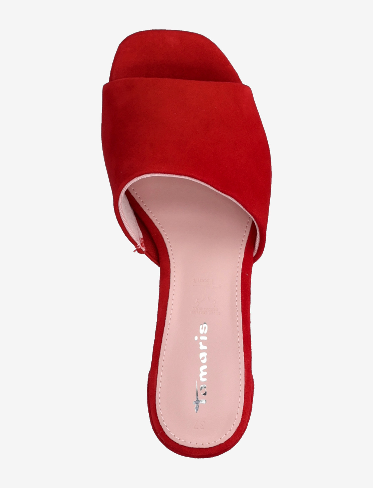Tamaris - Women Slides - konfirmatsioon - red suede - 3
