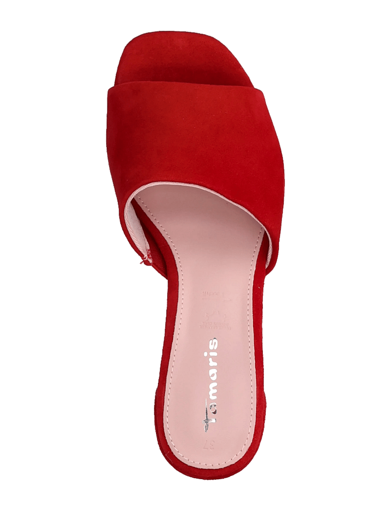Tamaris - Women Slides - konfirmatsioon - red suede - 3