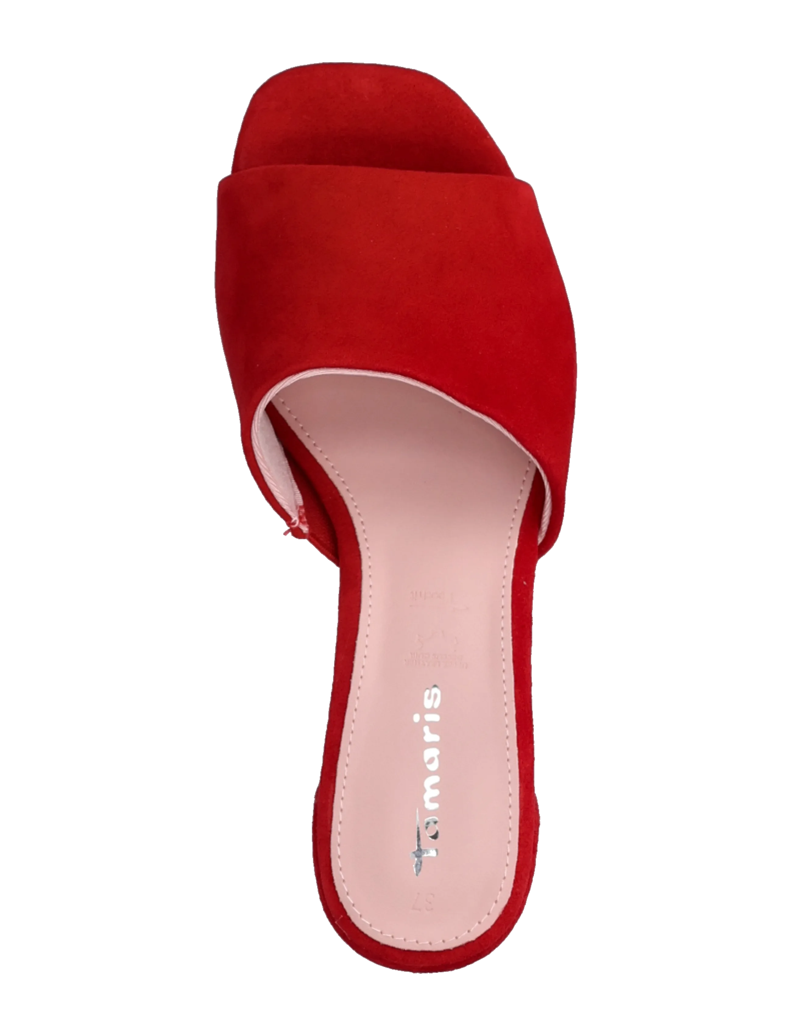 Tamaris - Women Slides - confirmation - red suede - 3