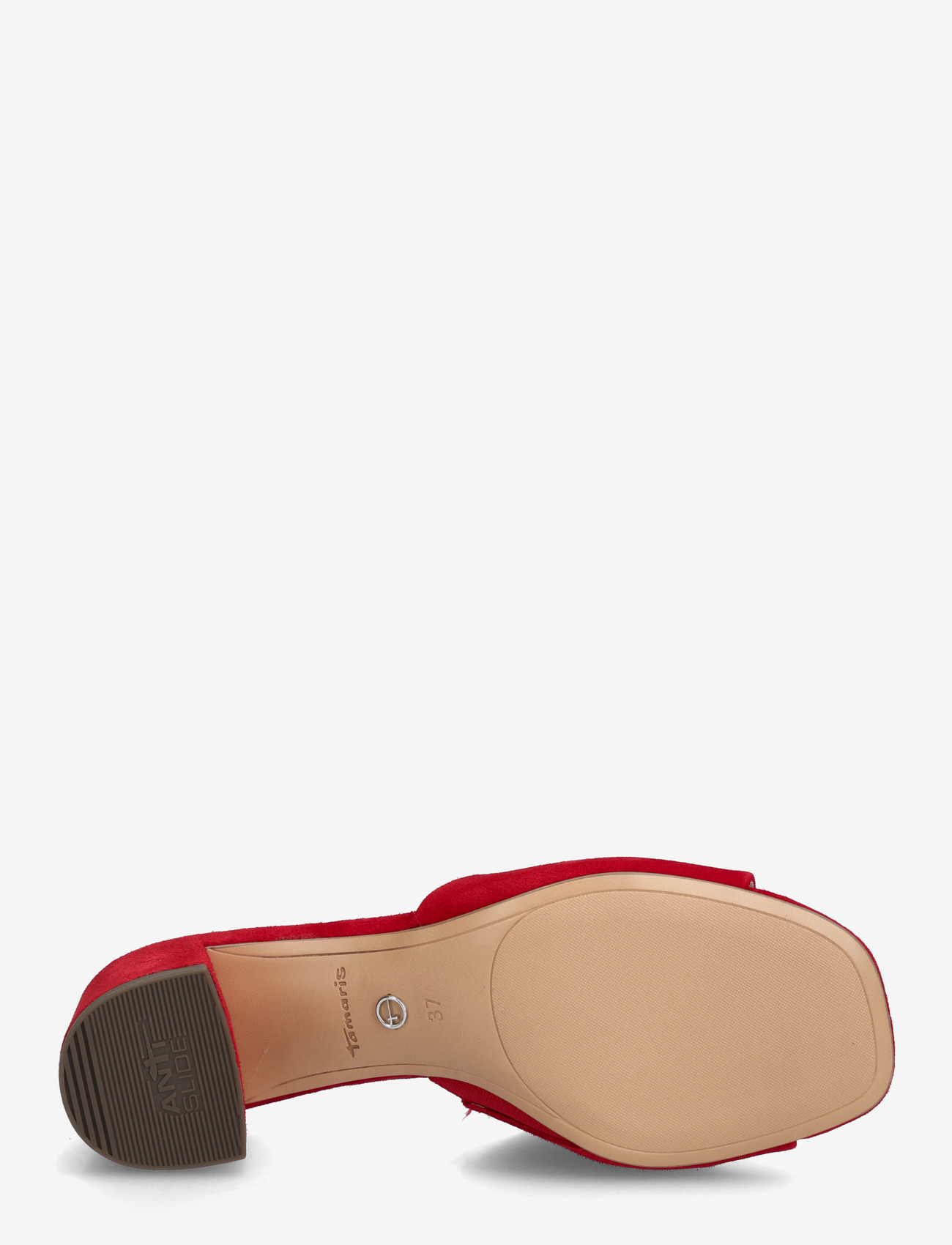 Tamaris - Women Slides - konfirmatsioon - red suede - 4