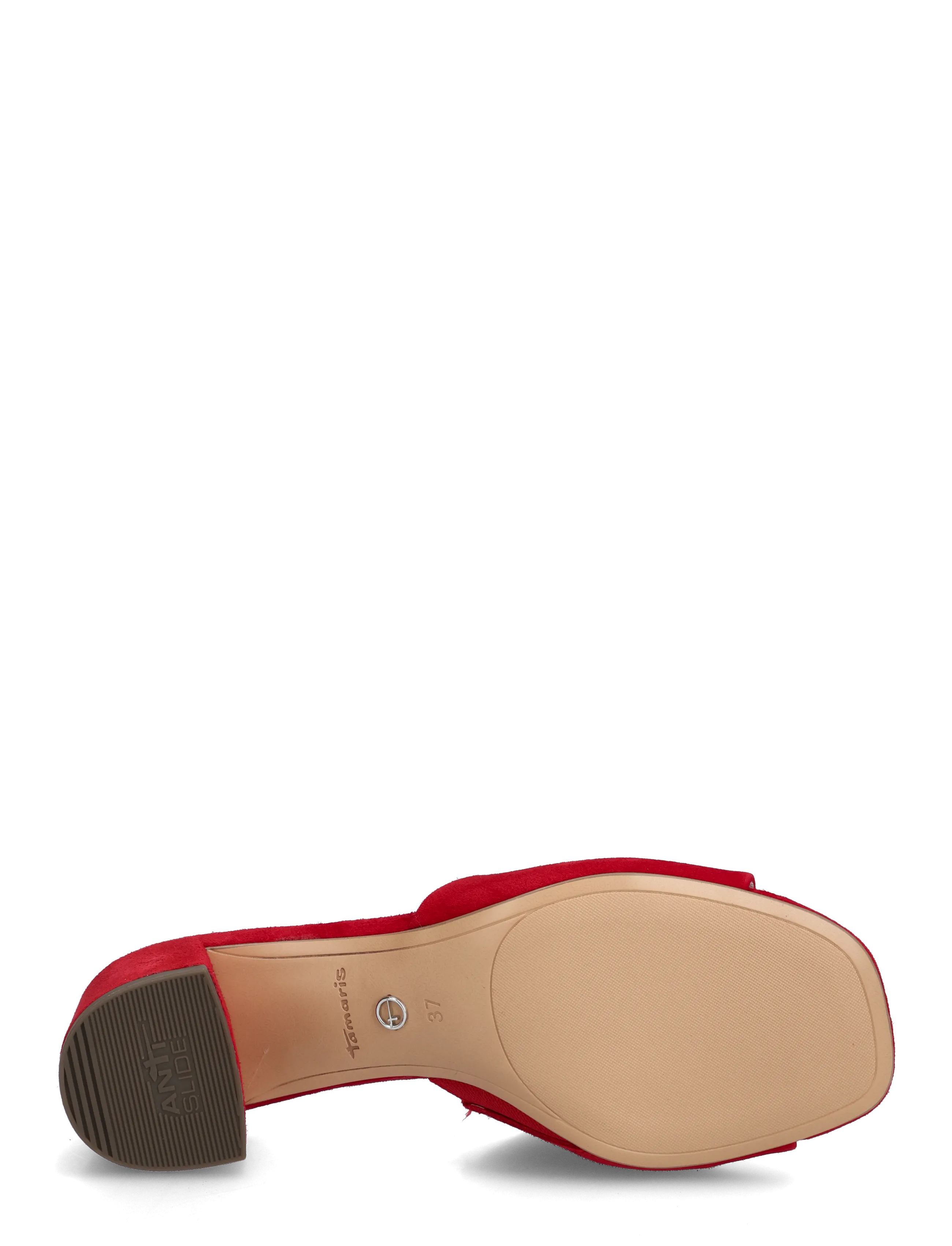 Tamaris - Women Slides - confirmation - red suede - 4