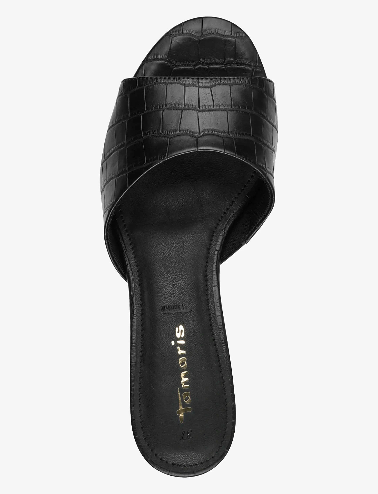 Tamaris - Women Slides - konfirmationstøj - black croco - 4