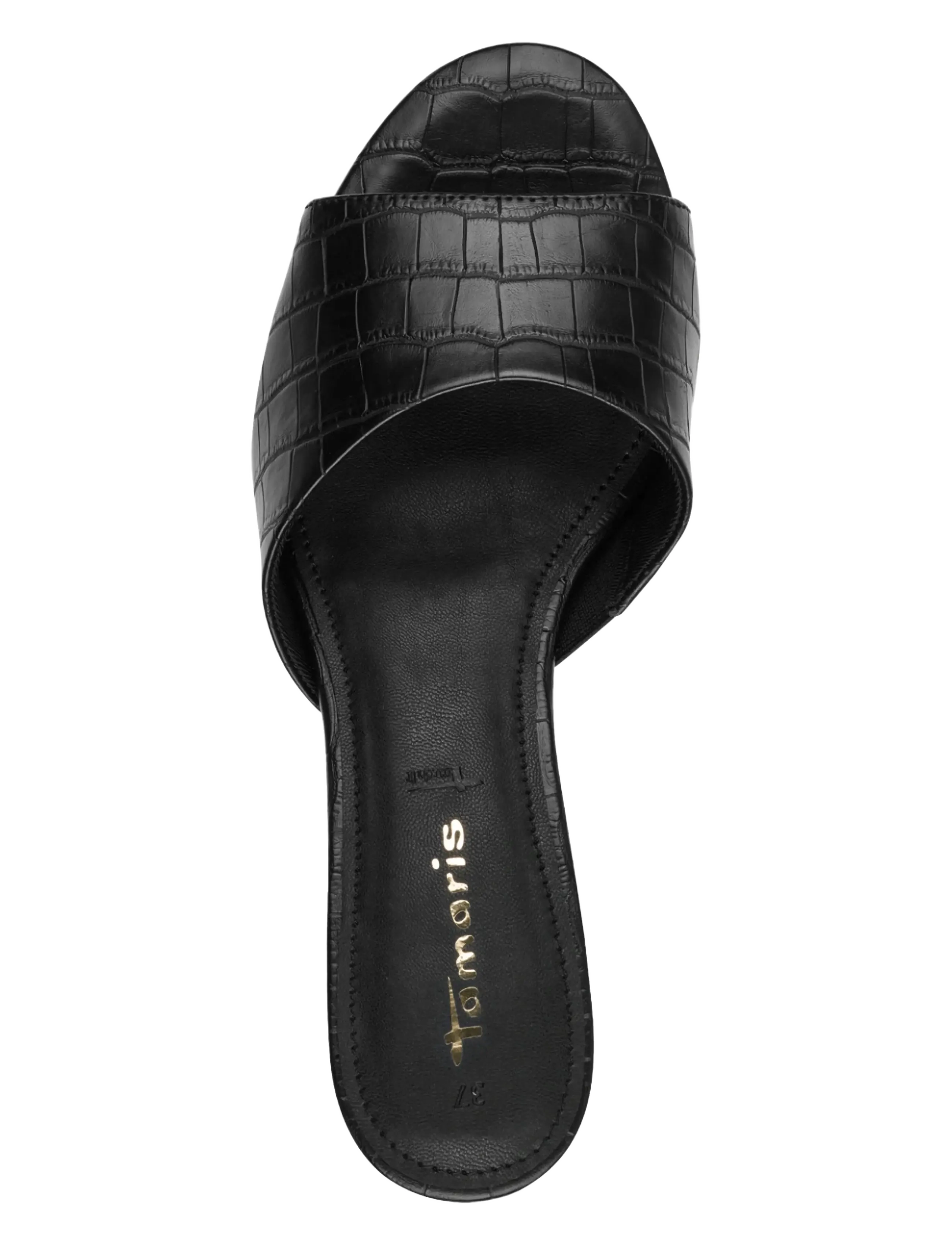 Tamaris - Women Slides - black croco - 4