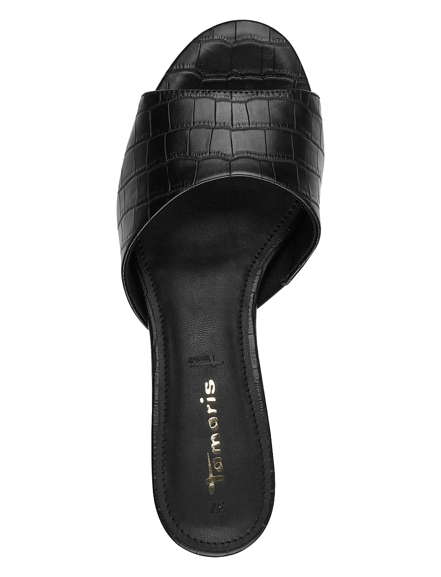 Tamaris - Women Slides - black croco - 4