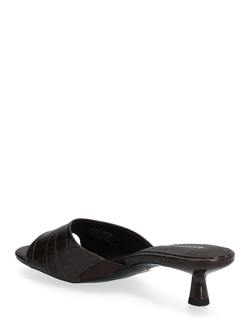 Tamaris - Women Slides - mules med klack - mocca croco - 2