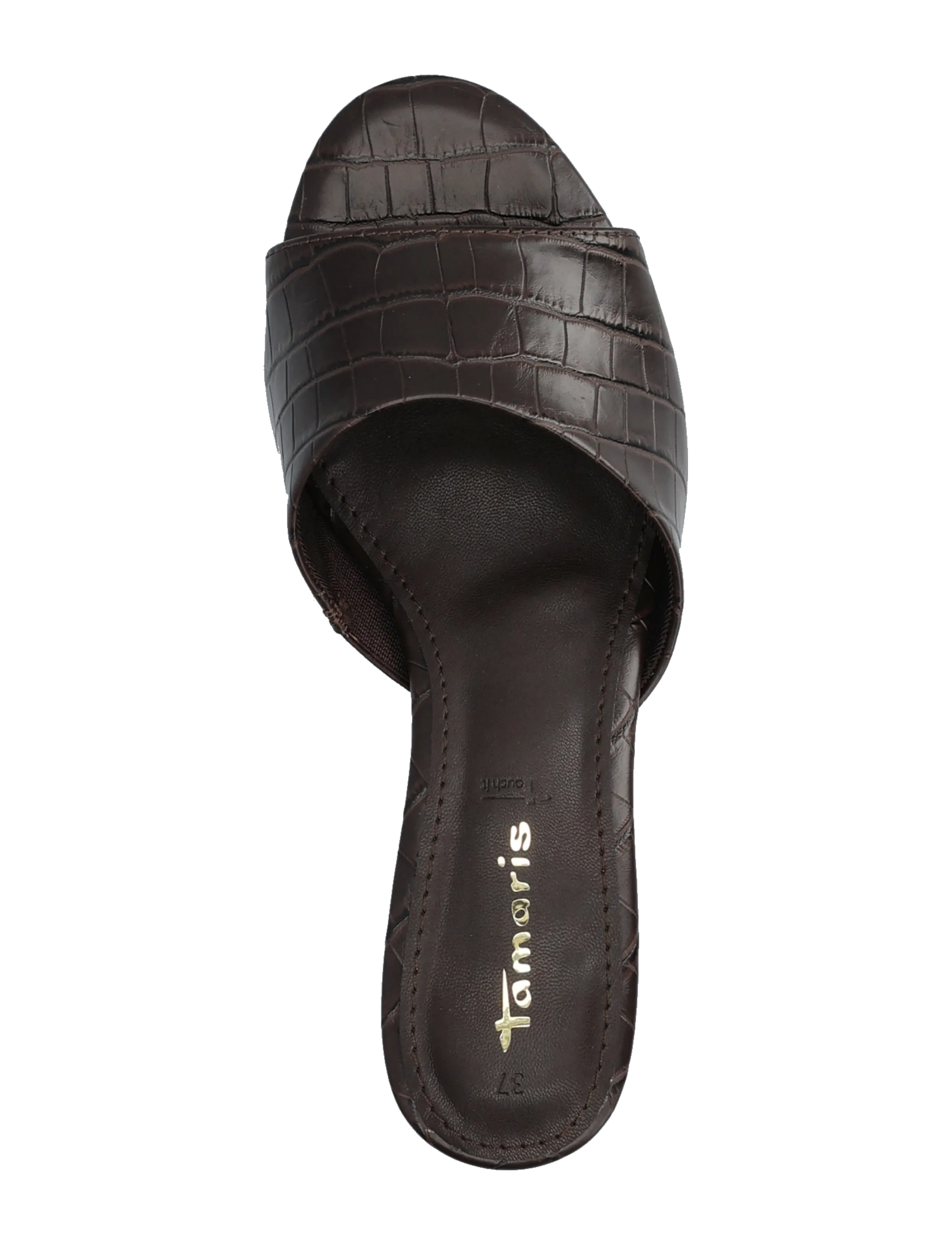 Tamaris - Women Slides - kontsaga muula-stiilis jalanõud - mocca croco - 3